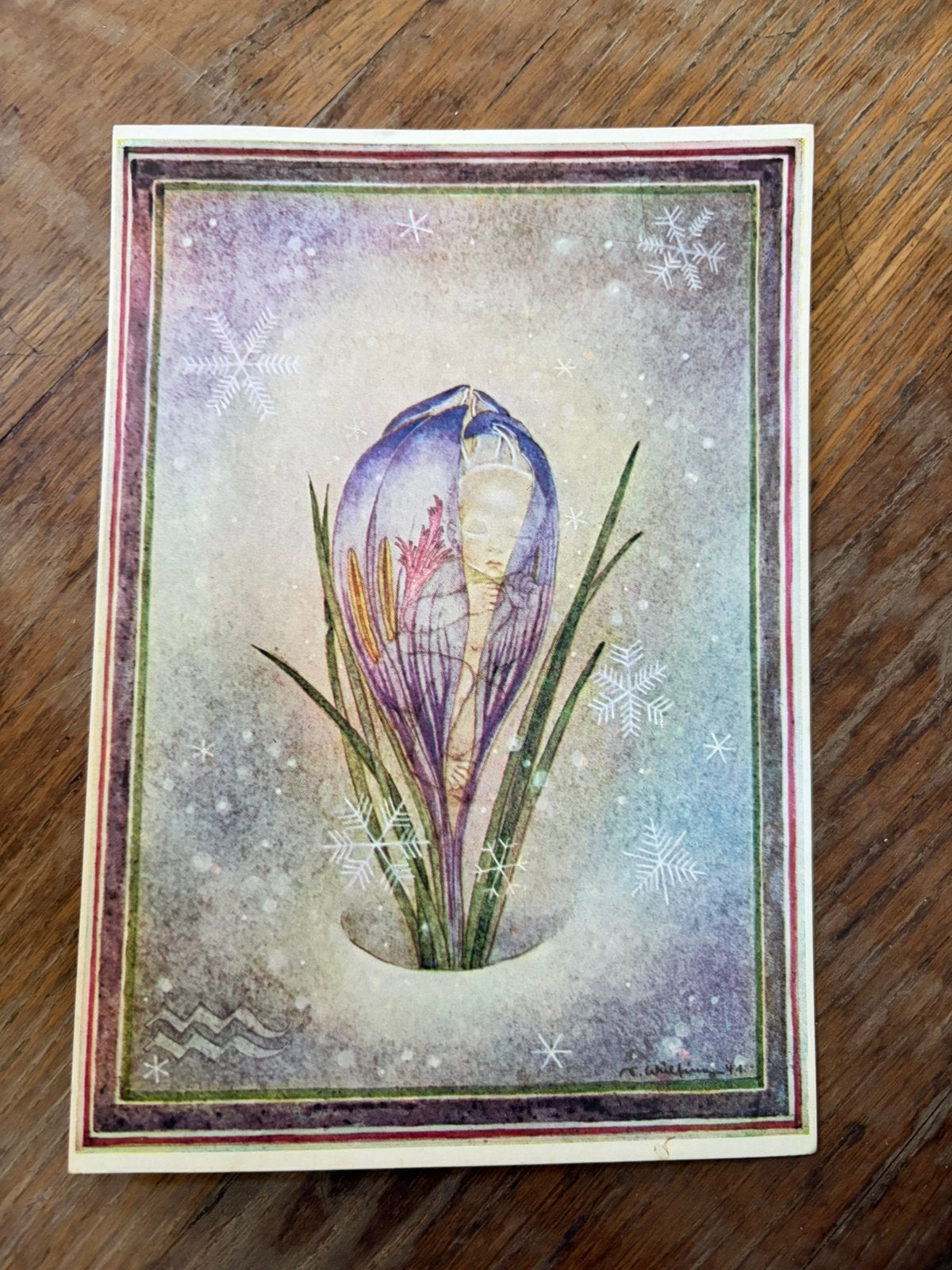 Vintage kunstkaart Waterman / Aquarius – Margaret Tarrant, Ophalen of Verzenden