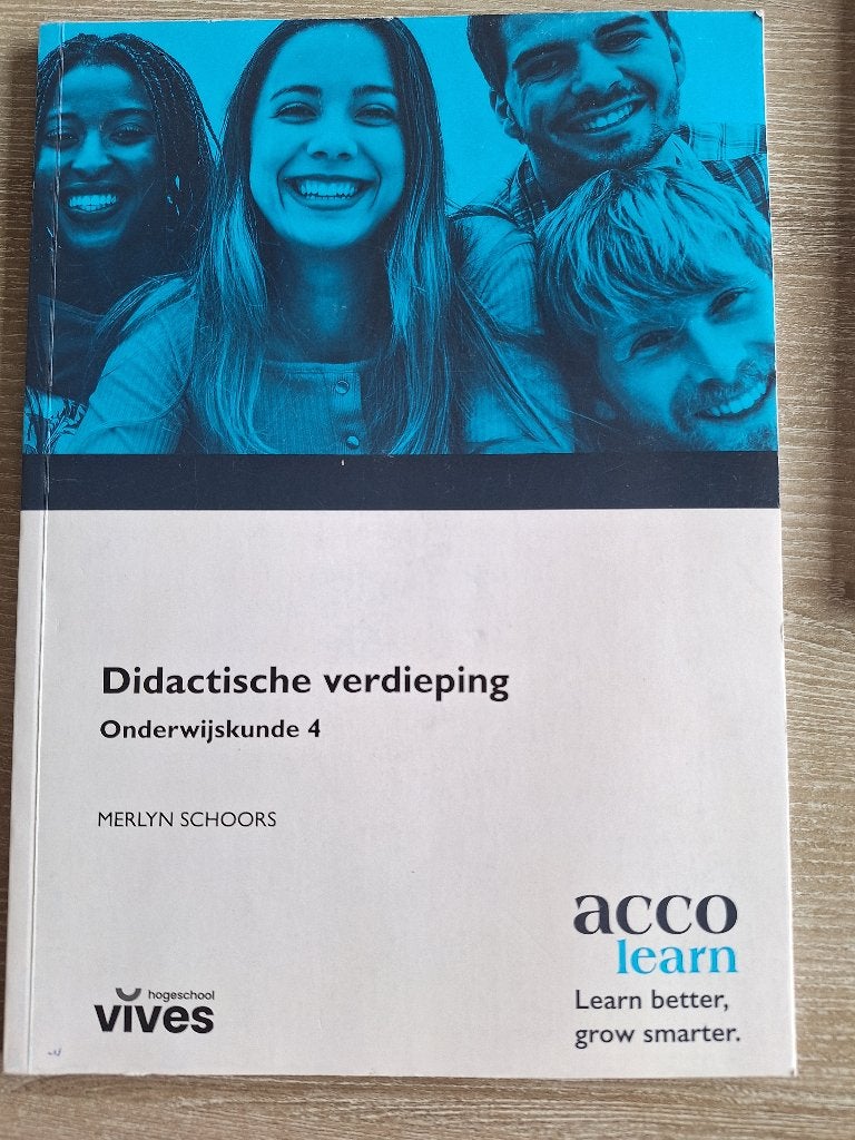 Boek Didactische verdieping, onderwijskunde 4, M. Schoors, Enlèvement, Comme neuf, Enseignement supérieur professionnel