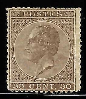 Belgique #19 S.M. le Roi Léopold Ier de profil, face gauche., Timbres & Monnaies, Sans timbre, Enlèvement ou Envoi, Non oblitéré
