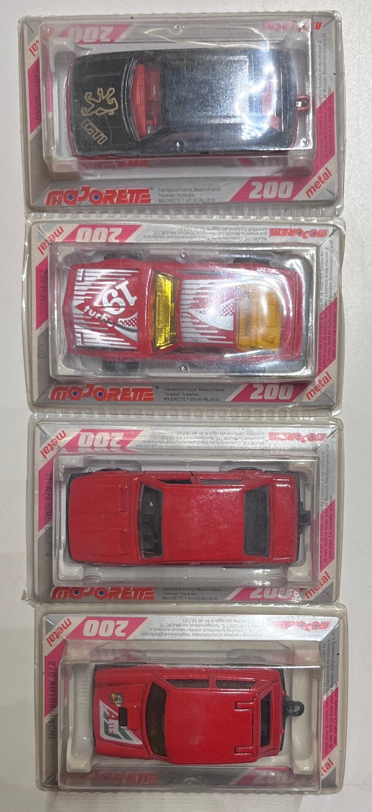 Lot de 4 Majorette neuves toujours emballée., Enlèvement, Neuf, Voiture