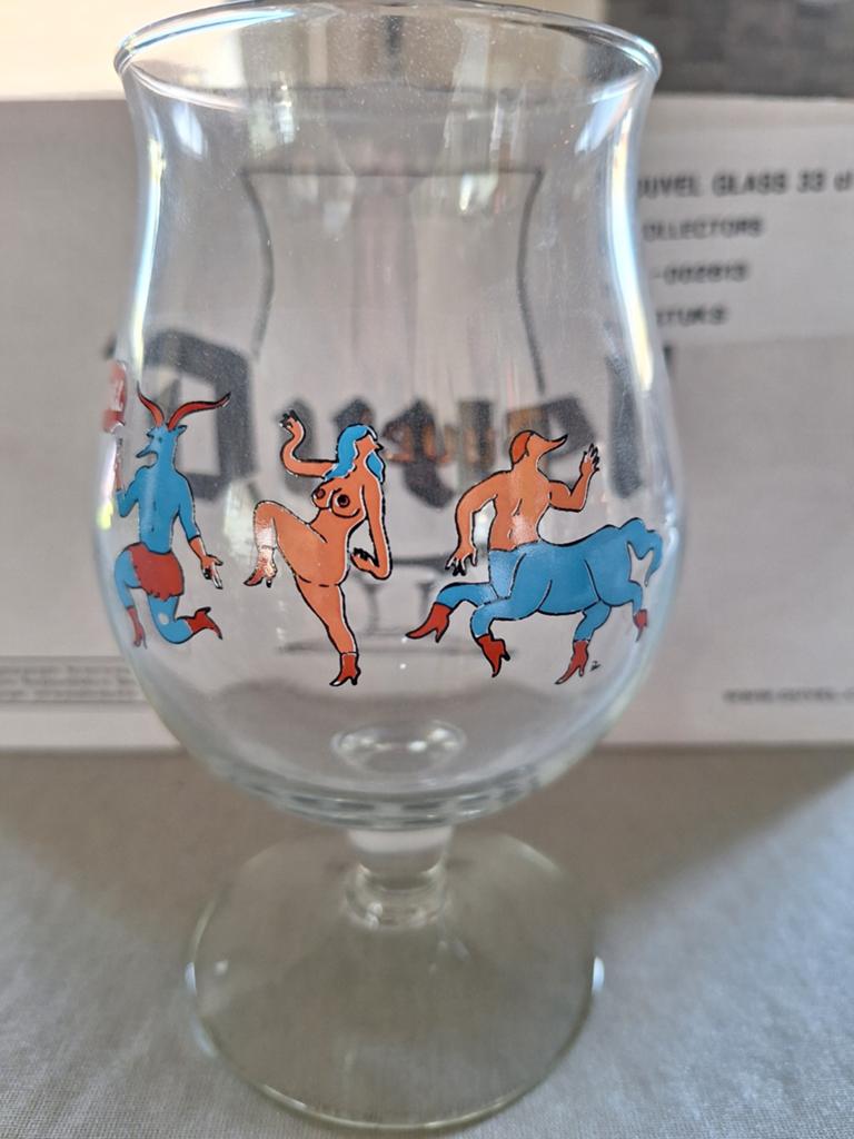Parra glas Erotisch (zeldzaam), Verzamelen, Ophalen of Verzenden, Duvel