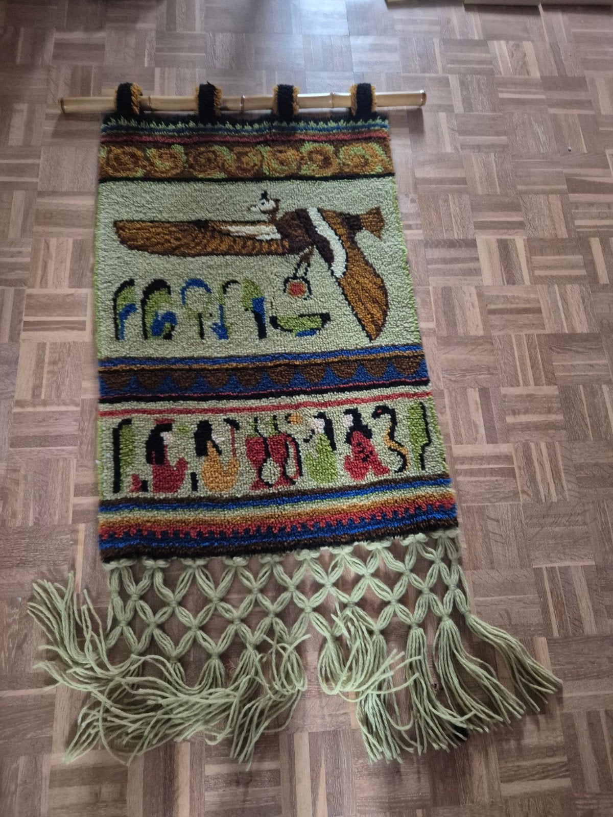 jaren 60 Scandinavisch wandkleed, Ophalen of Verzenden