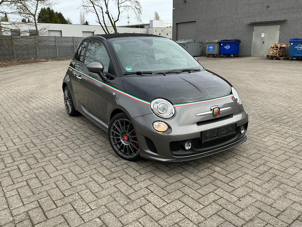 Fiat 500C Abarth aut.  Klima, sportuitlaat, 76.000km, Auto's, Fiat, Euro 5, 4 cilinders, Cabriolet, Leder