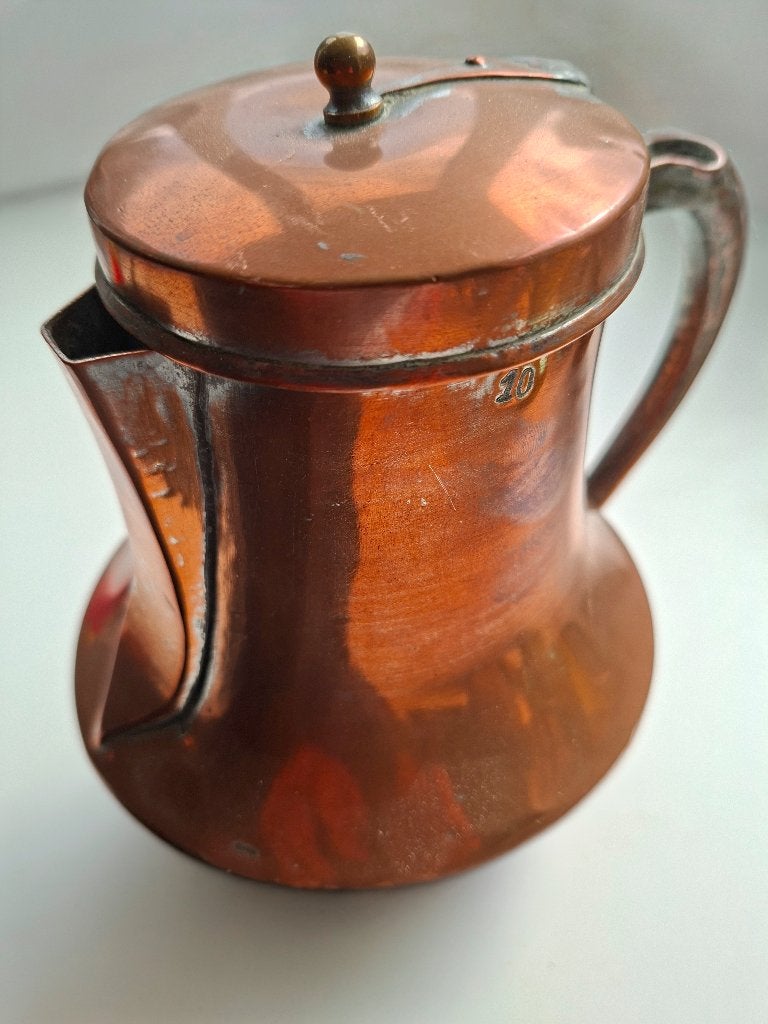 Cruche ancienne en cuivre française, Enlèvement, Cuivre