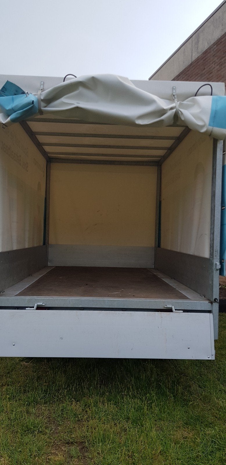 Aanhangwagen Dubbel as ongeremd 750 kg aluminiu met huif, Enlèvement, Comme neuf