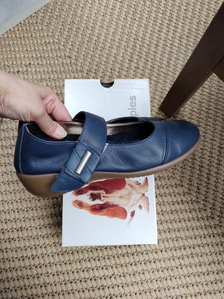 Chaussures en cuir Hush Puppies T39, Comme neuf, Enlèvement, Hush puppies, Bleu