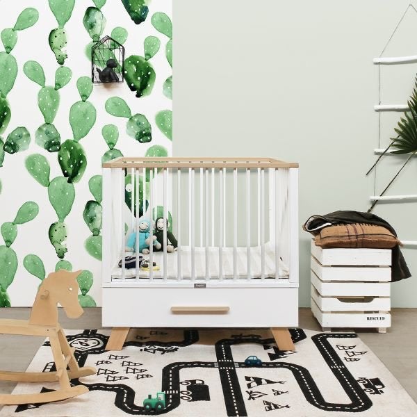 Bopita Lisa Box Wit / Naturel, Kinderen en Baby's, Ophalen, Gebruikt, Rechthoekig, In hoogte verstelbaar