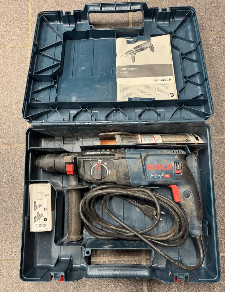 Bosch Professional GBH 2-26f Boorhamer, Doe-het-zelf en Bouw, Ophalen, Boor- en/of Breekhamer, Variabele snelheid, Gebruikt