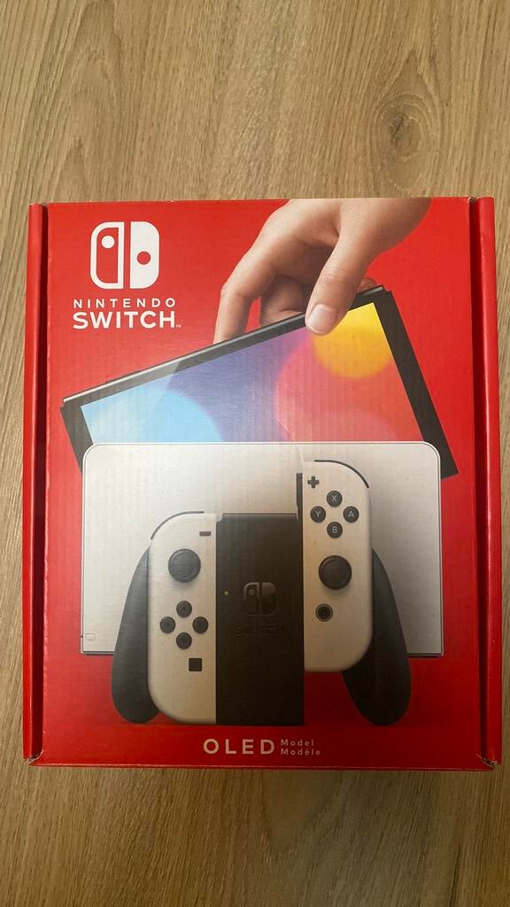 Nintendo Switch OLED + Mario Rabbids Kingdom Battle, Ophalen, Zo goed als nieuw, Switch OLED