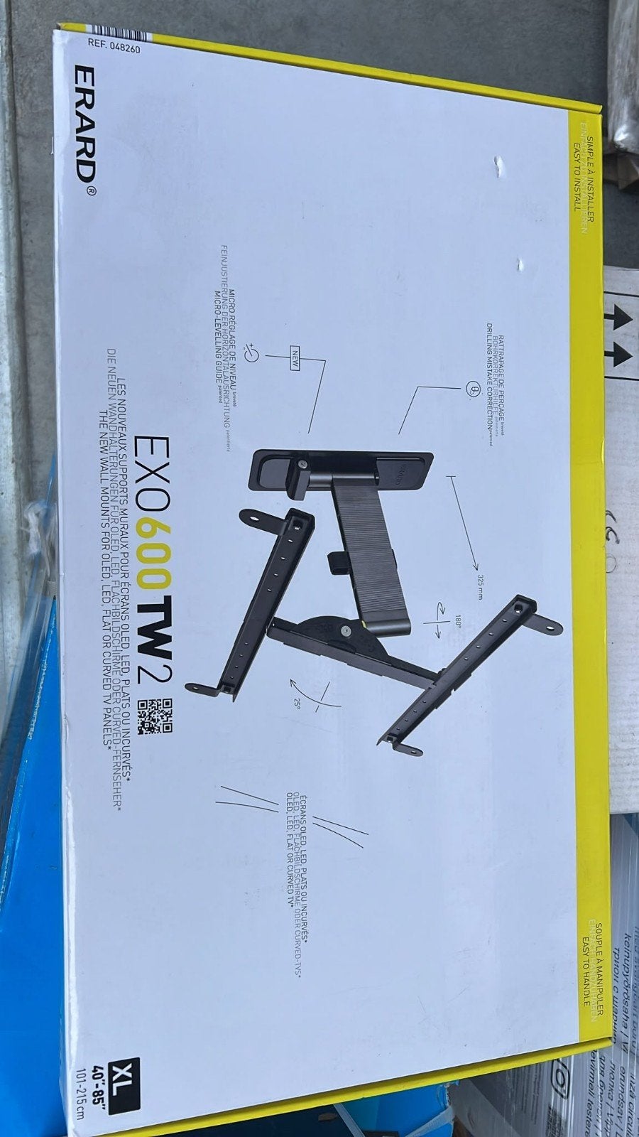 Erard EXO 600 TW2 draaibare en kantelbare tv-muurbeugel, Computers en Software, Printerbenodigdheden, Ophalen