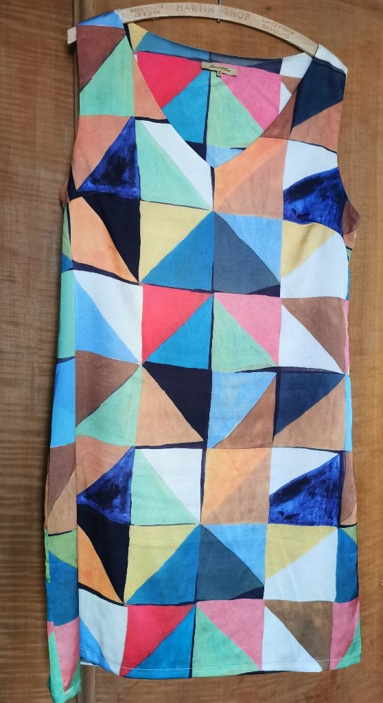 Harlekijn jurk Maat EU 38-40 zomerjurk viscose, Kleding | Dames, Jurken, Maat 38/40 (M), Meerkleurig, Ophalen of Verzenden, Zo goed als nieuw