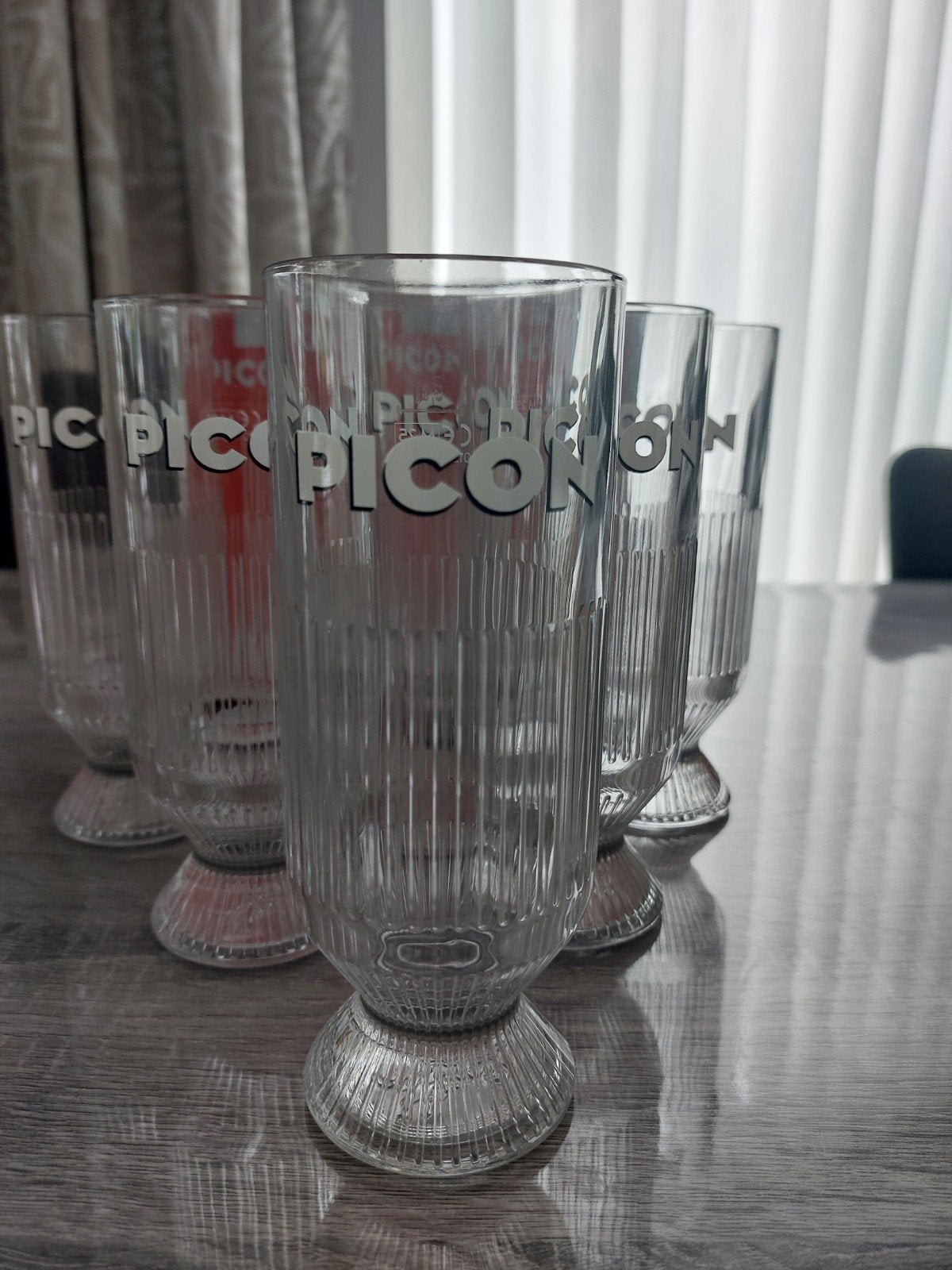 6 nieuwe grote piconglazen 39 cl, Verzamelen, Glas en Drinkglazen, Ophalen