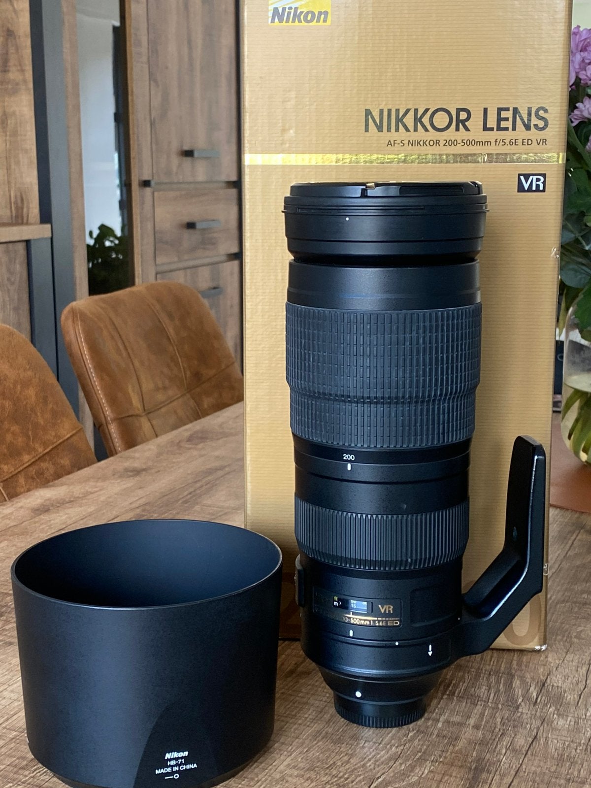 Nikon 200-500mm f/5.6e vr, Statiefgondel, Nikon, Zo goed als nieuw, Nikon F-mount