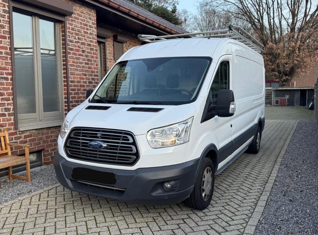 Ford transit L3H2 2017, Auto's, Bestelwagens en Lichte vracht, Bedrijf, Te koop, Ford, Diesel, Handgeschakeld, Wit, Ophalen