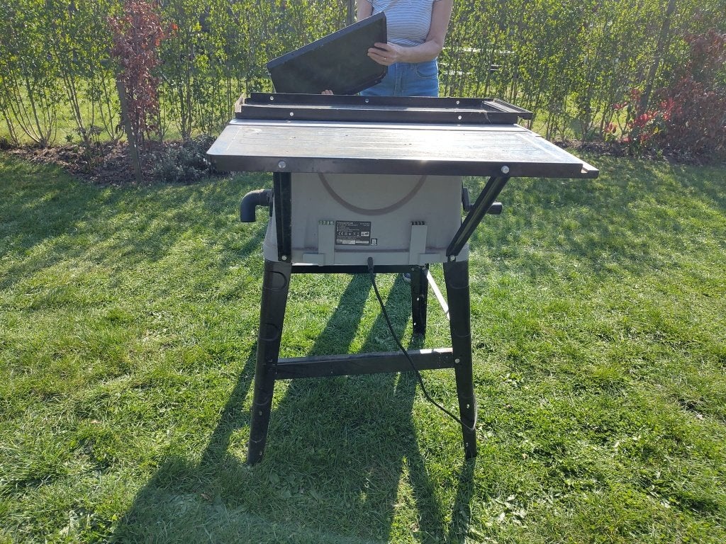 Zaagtafel in uitstekende staat, Ophalen, Zo goed als nieuw