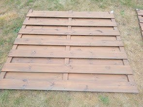 2 panneaux d occasion en bois 180 cm sur 180 cm, Enlèvement