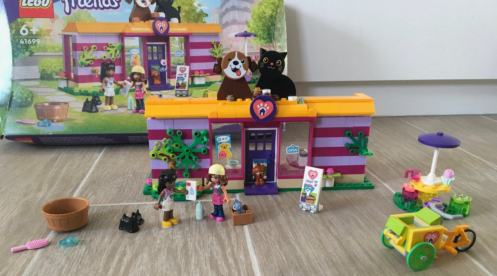LEGO Friends Huisdierenadoptie Café (setnummer 41699), Ophalen, Lego, Friends, Zo goed als nieuw