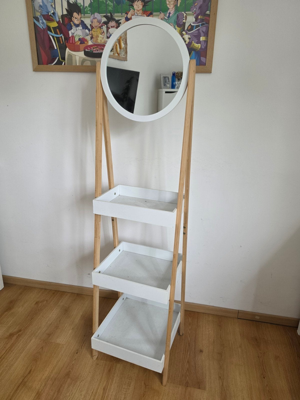 Rekje met spiegel, Huis en Inrichting, Ophalen, Hout