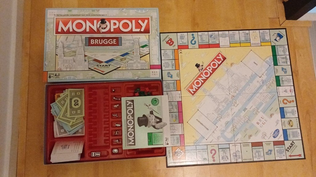 bordspel nieuw Monopoly Brugge Monopolie Stad Belgie, Hobby en Vrije tijd, Een of twee spelers, Ophalen of Verzenden, Nieuw, Monopoly