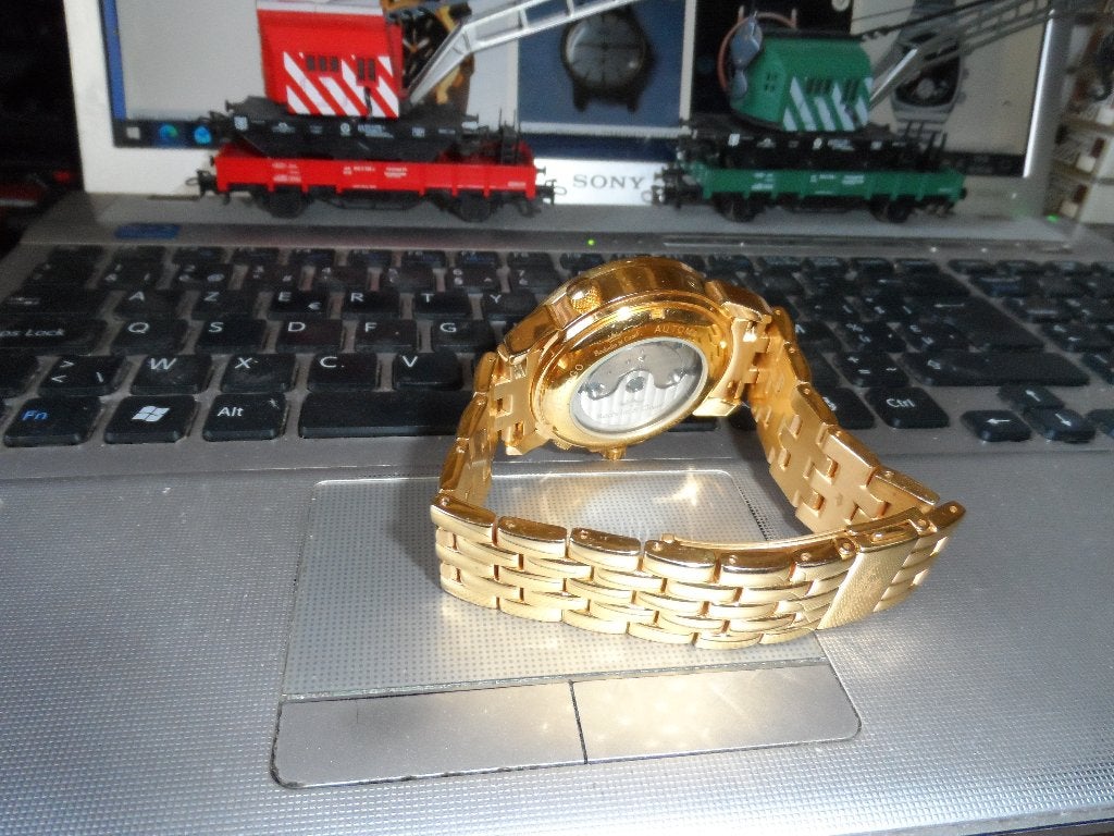 Montre automatique homme "ROEBELIN & GRAEF" - Bracelet OR..., Montre-bracelet, Autres marques, Enlèvement ou Envoi, Comme neuf