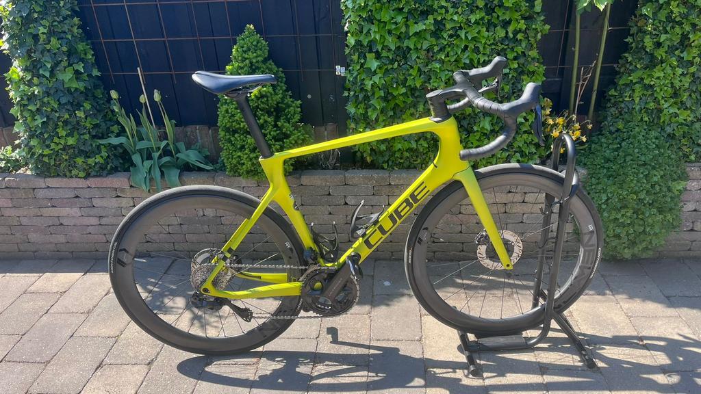 Cube agree c:62 race flashlime, Ophalen, Zo goed als nieuw