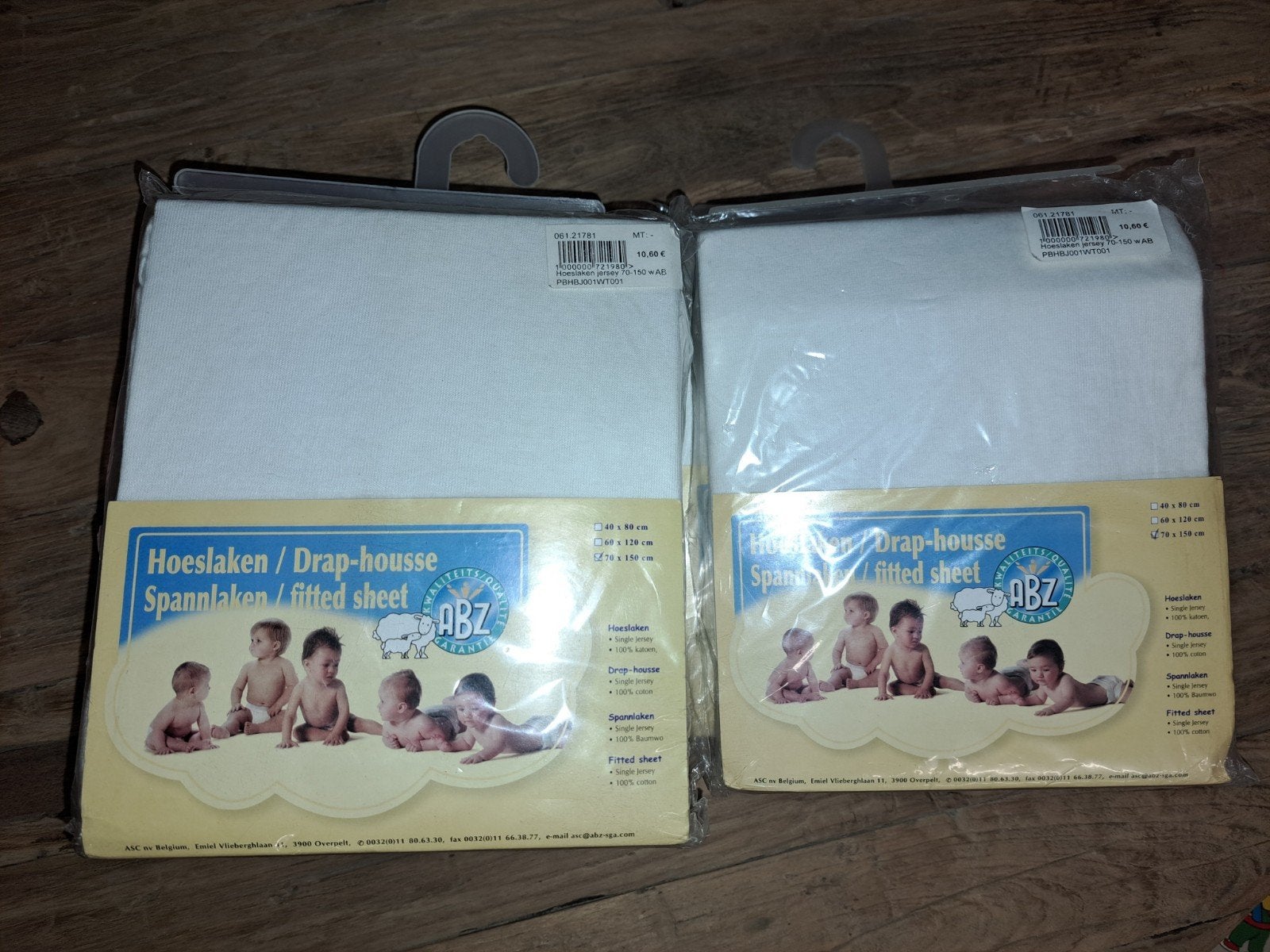 hoeslakens babybed  70x150. NIEUW, Ophalen