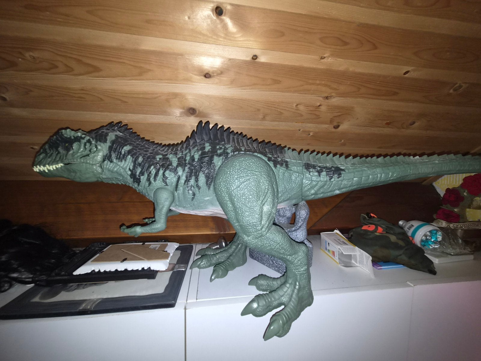 Jurassic world Gigantosaurus, Kinderen en Baby's, Speelgoed | Actiefiguren, Ophalen, Zo goed als nieuw