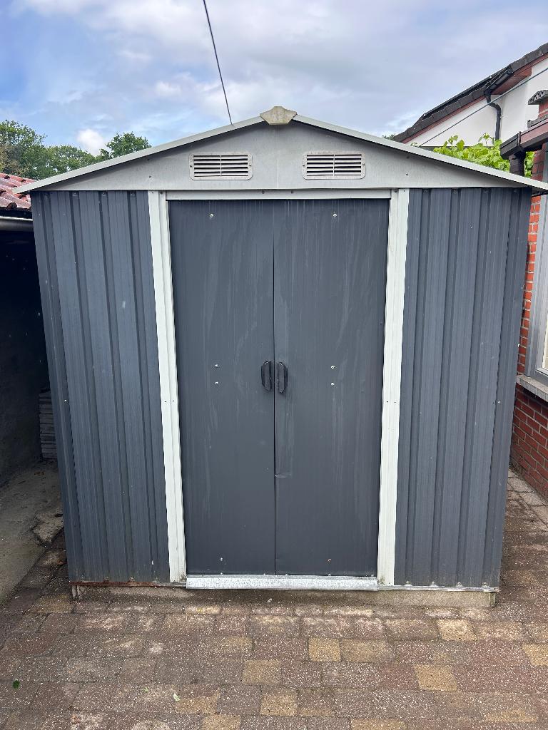 buitenberging aluminium grijs, Doe-het-zelf en Bouw, Deuren en Vliegenramen, Ophalen, Gebruikt, 120 cm of meer, Minder dan 200 cm
