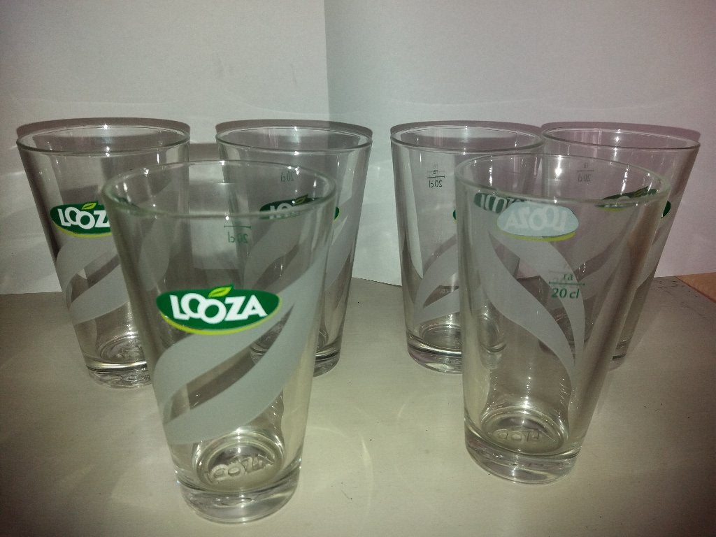 Looza glazen, Verzamelen, Ophalen, Nieuw, Frisdrankglas