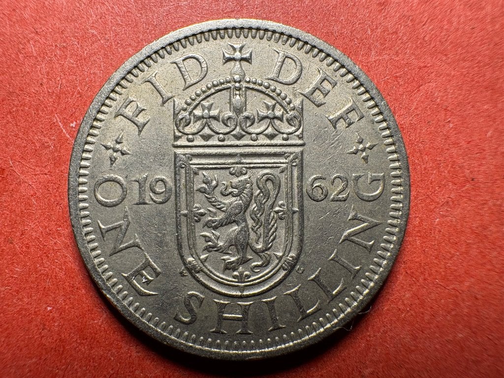 UK - 1 Shilling 1962 (blason de l'Écosse) (#363#), Enlèvement ou Envoi, Autres pays, Monnaie en vrac