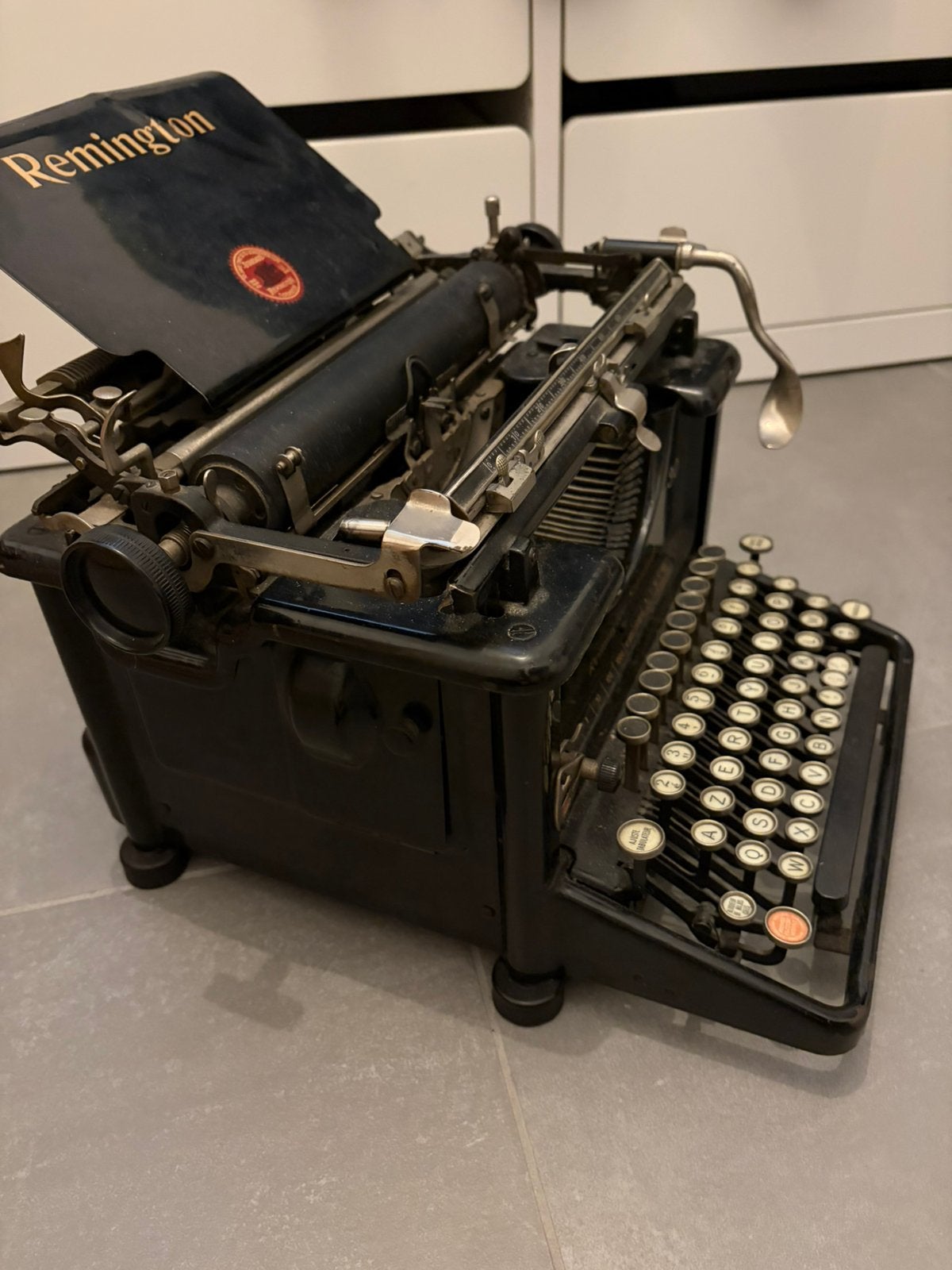 Remington typemachine, Ophalen, Gebruikt