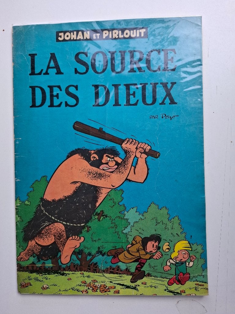 JOHAN ET PIRLOUIT TOME 6 "LA SOURCE DES DIEUX" PEYO EO 1957, Livres, Une BD, Enlèvement ou Envoi, Utilisé