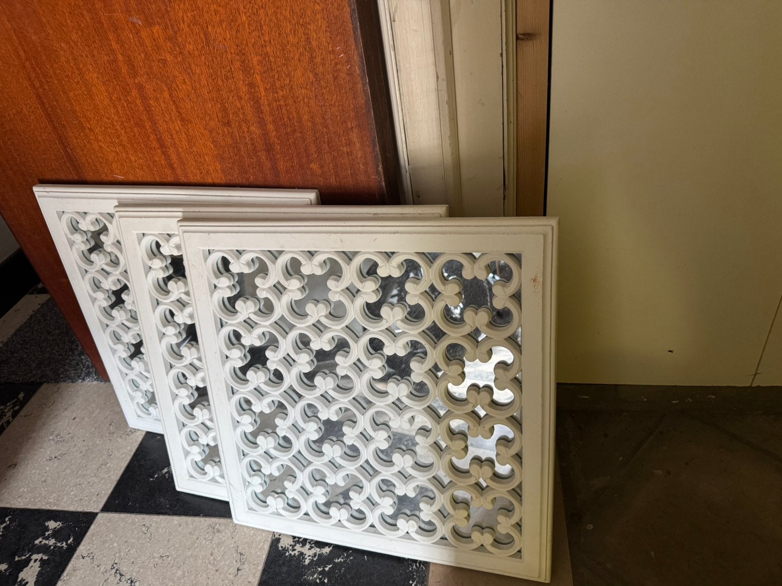 3 spiegel decoratie, Ophalen, Gebruikt