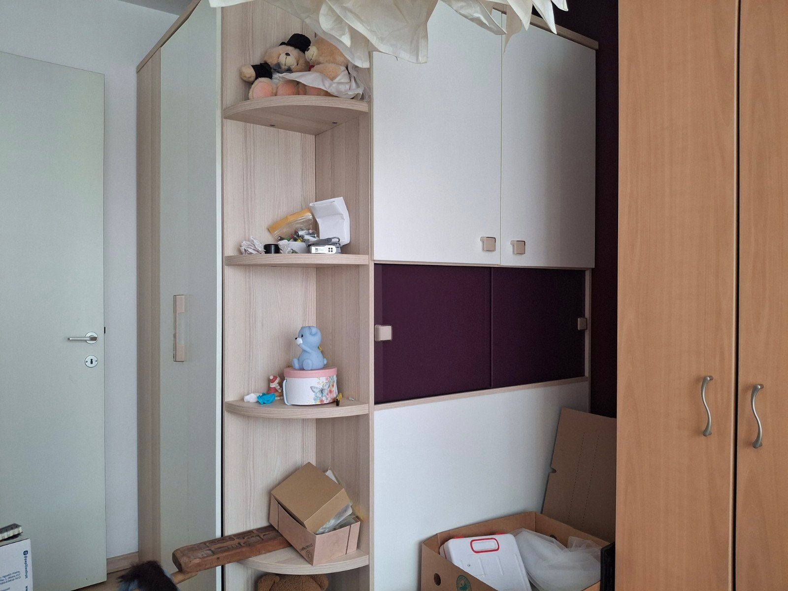 jeugdslaapkamer, Ophalen, Zo goed als nieuw, Eenpersoons, Jeugd bordeau met wit