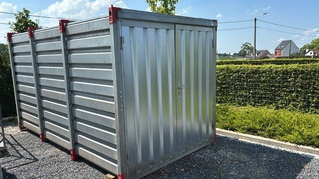 Metalen materiaal container - afm. 3.95m x 2.20m x 2.20m, Ophalen