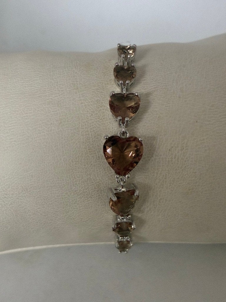 Verstelbare Zilveren 925 Armband met Lab-made Zultaniet, Bijoux, Sacs & Beauté, Enlèvement ou Envoi, Neuf, Gris, Argent