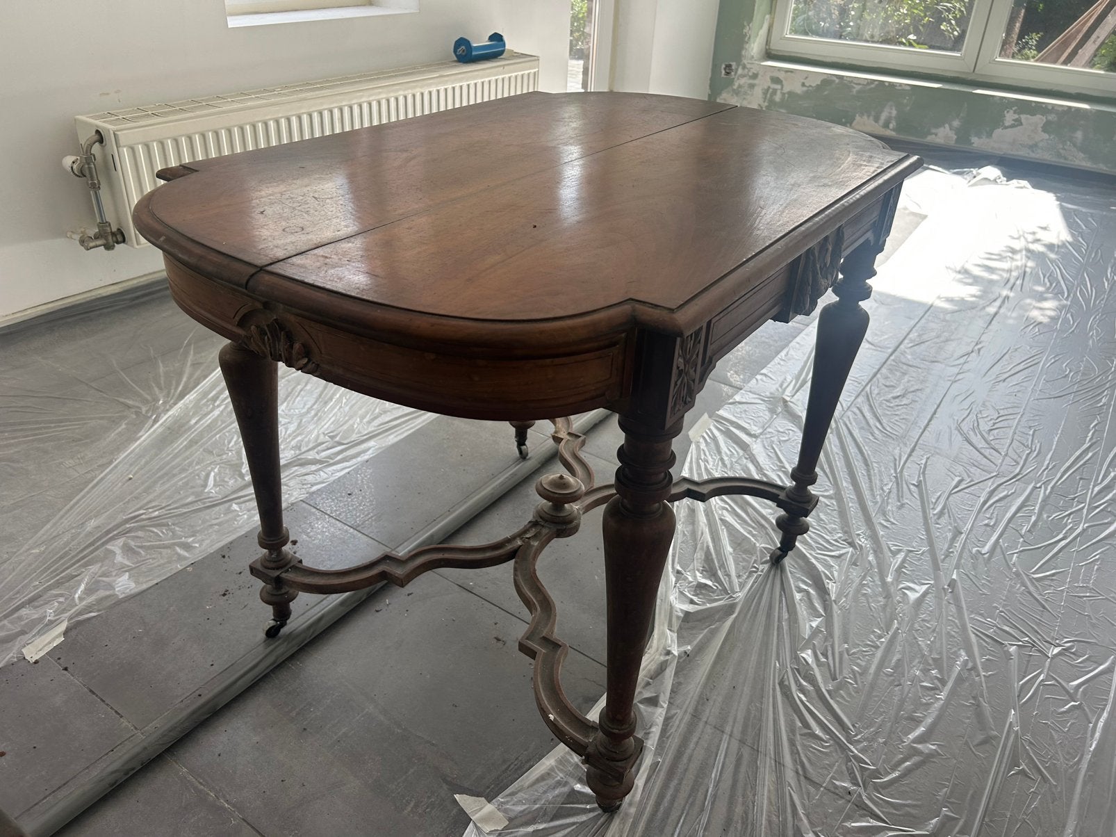 Table en acajou style Louis-Philippe–XIXe siècle, Antiek en Kunst, Antiek | Meubels | Tafels, Ophalen