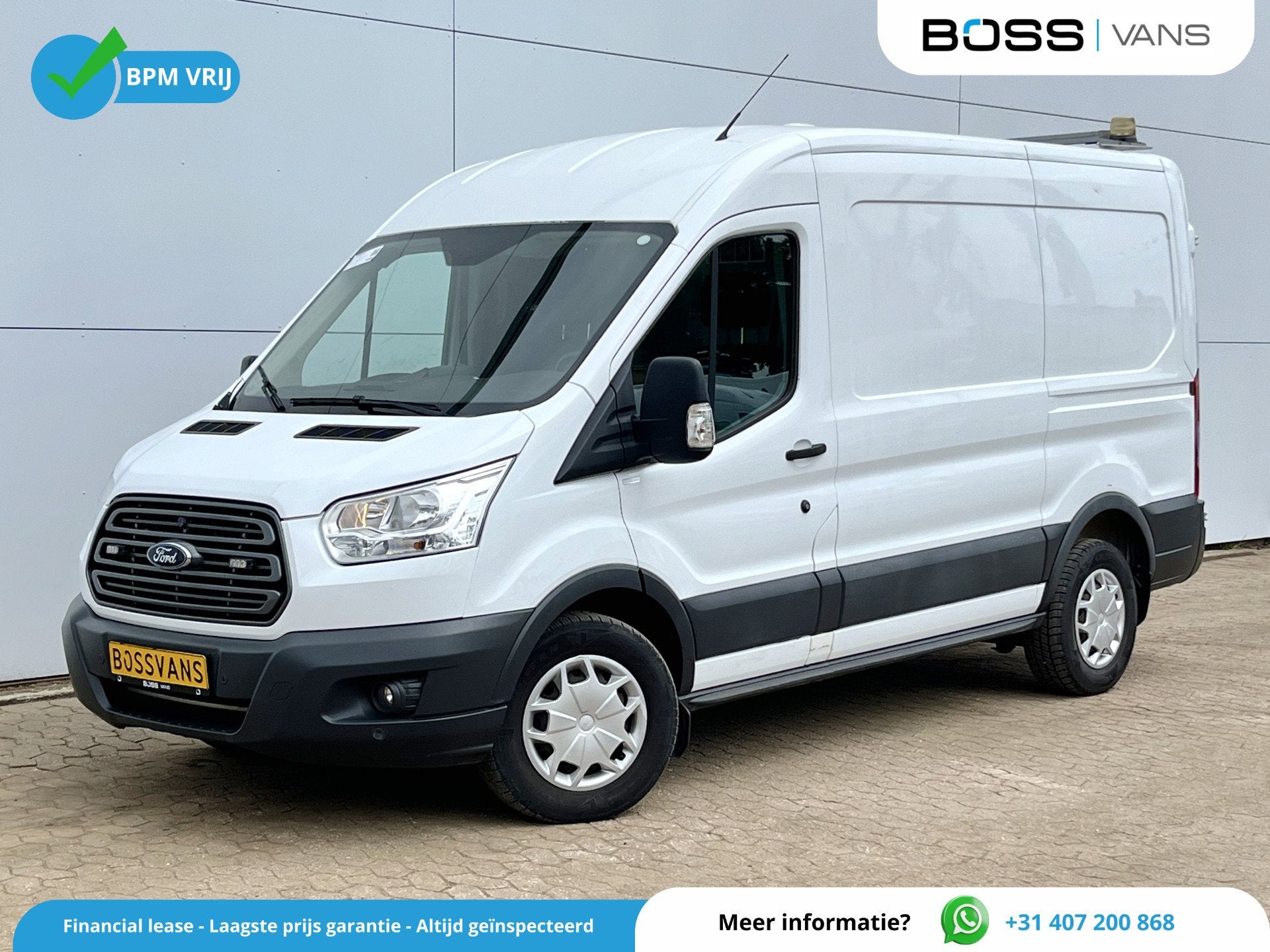 Ford Transit 2.0 TDCI 130PK L2H2 Airco Cruise Control Parkee, Voorwielaandrijving, Zwart, 4 cilinders, 2800 kg
