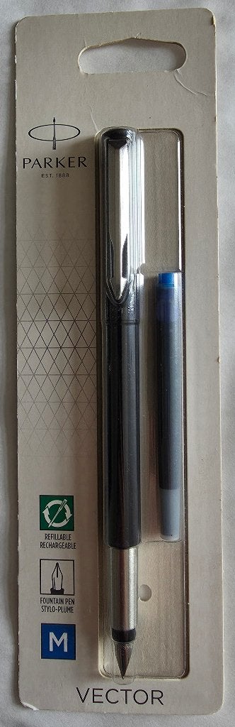 Stylo-Plume Parker Vector noir neuf sous blister, Enlèvement ou Envoi, Neuf