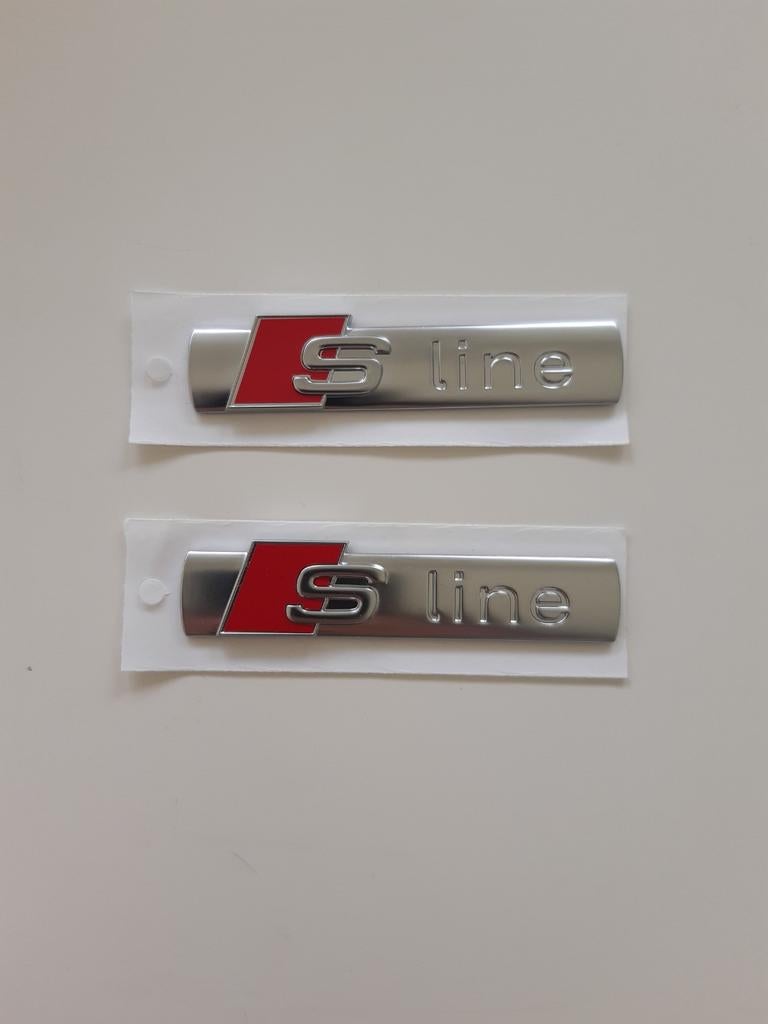 Audi S line emblemen, Auto-onderdelen, Ophalen of Verzenden, Nieuw, Audi, Spatbord
