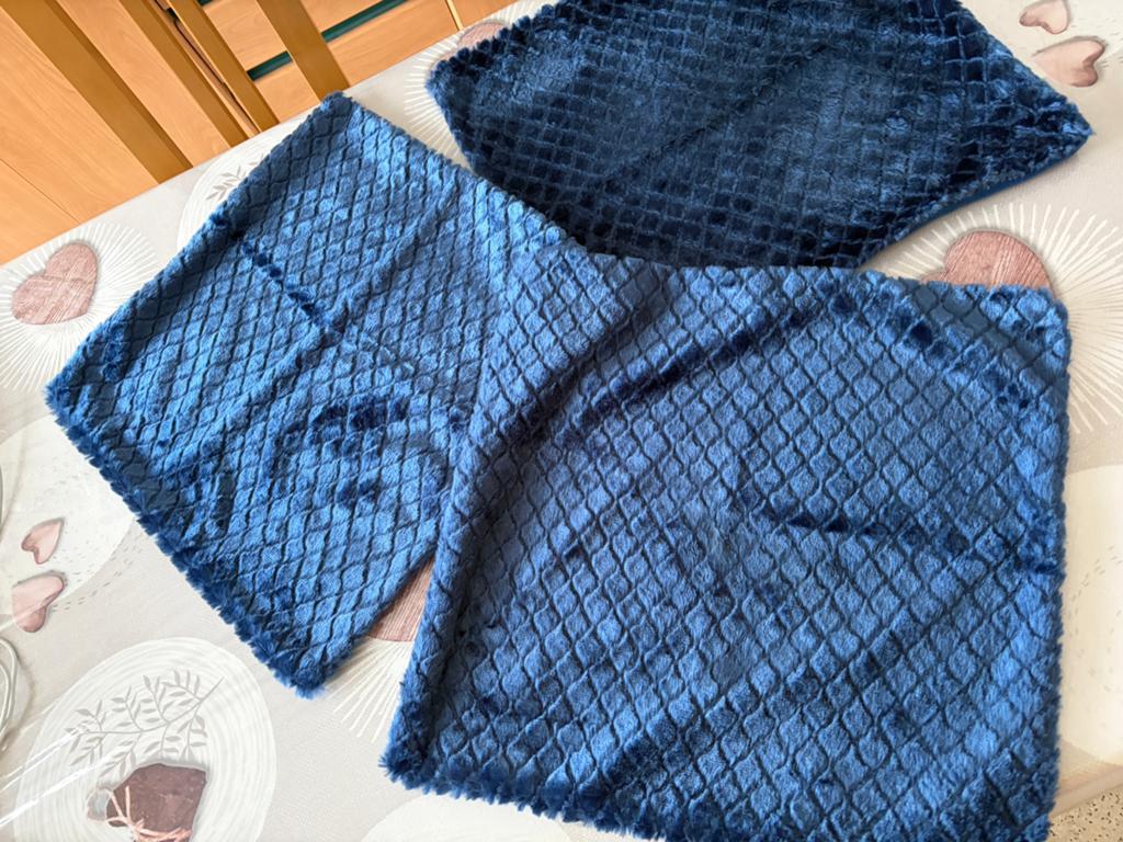 Housses de coussin carrées – bleu électrique 3, Enlèvement ou Envoi, Bleu