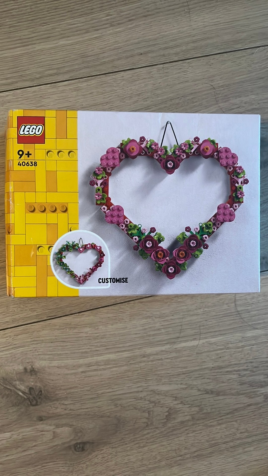 Lego 40638 hartvormige versiering, Enlèvement, Utilisé, Rose