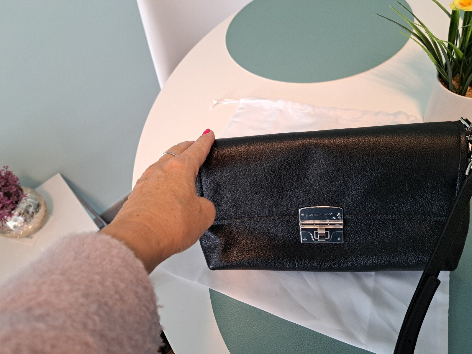 micheal kors crossbody /schoudertas zwart, Ophalen of Verzenden