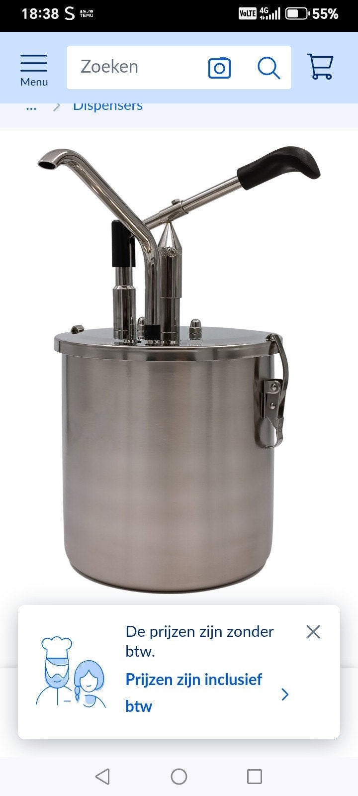 Hovicon Heveldispenser met 6L container (CRS-DU-6) ., Ophalen