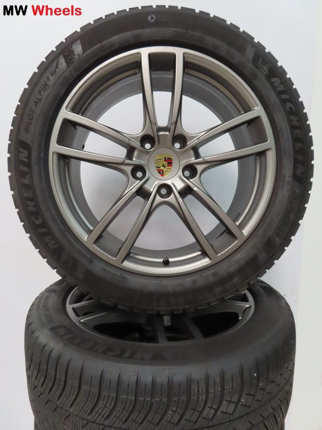 Porsche 20 inch Origineel Cayenne E3 9Y velgen winterbanden, Gebruikt, -, -, Banden en Velgen