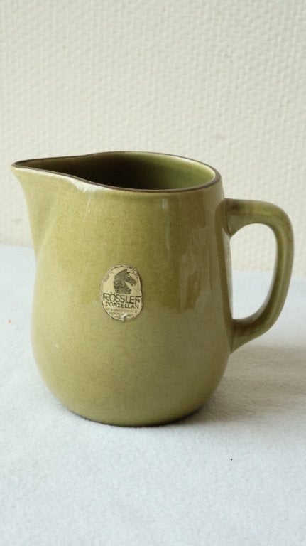 Vintage olijfgroene kan Rössler, Ophalen of Verzenden, Gebruikt, Vintage, Kan