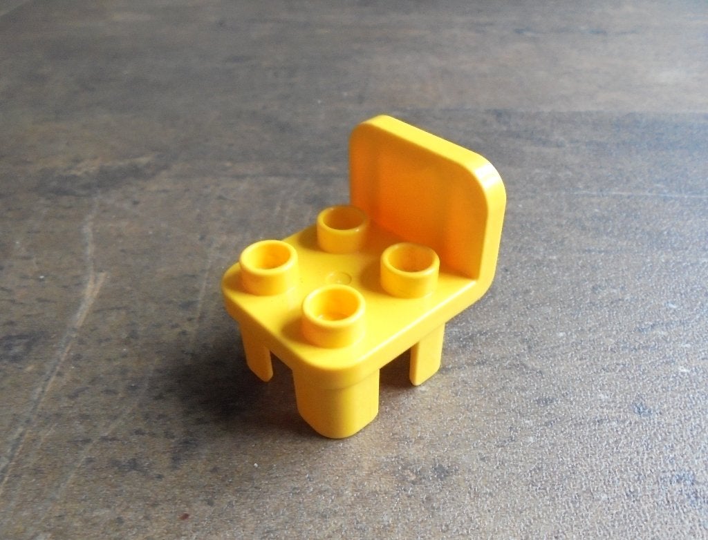 Lego Duplo Furniture Chair with Rounded Back (zie foto's) 27, Ophalen of Verzenden, Gebruikt, Losse stenen, Duplo