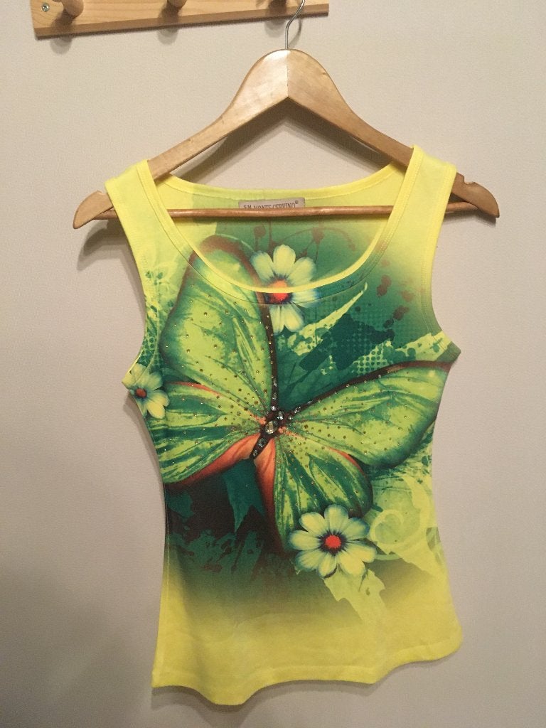 Nieuw , gebloemd topje. Maat : S/M., Kleding | Dames, Topjes, Ophalen of Verzenden, Nieuw, Maat 36 (S)