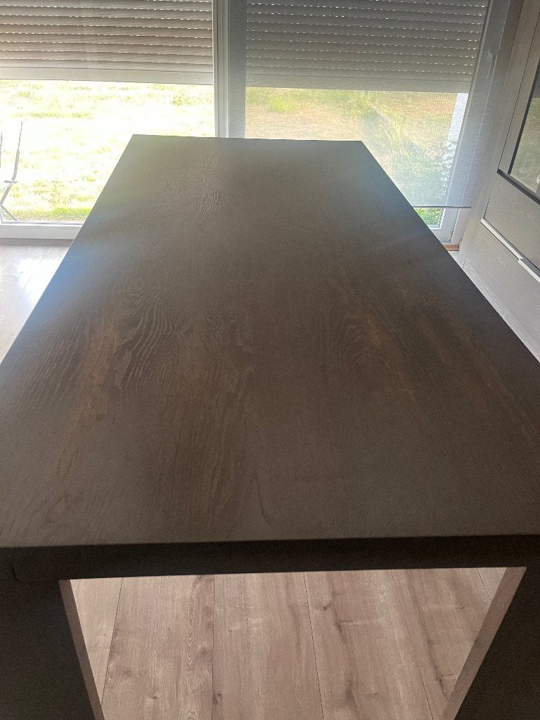 À VENDRE – Ensemble table + meuble en VRAI CHÊNE, Enlèvement, Comme neuf, Rectangulaire, Chêne