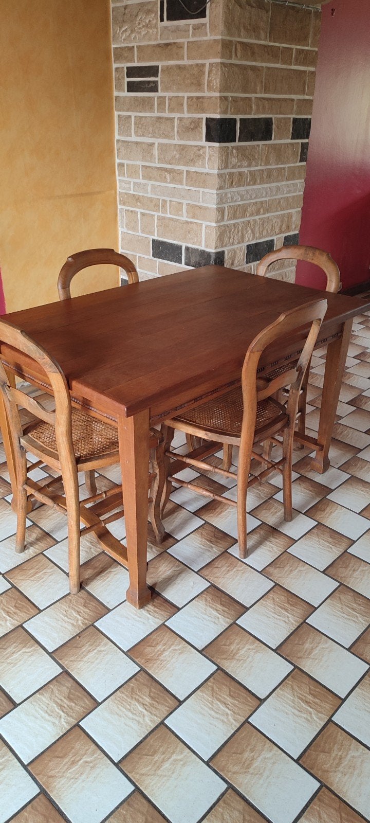 table avec 4 chaises louis Philippe, Enlèvement